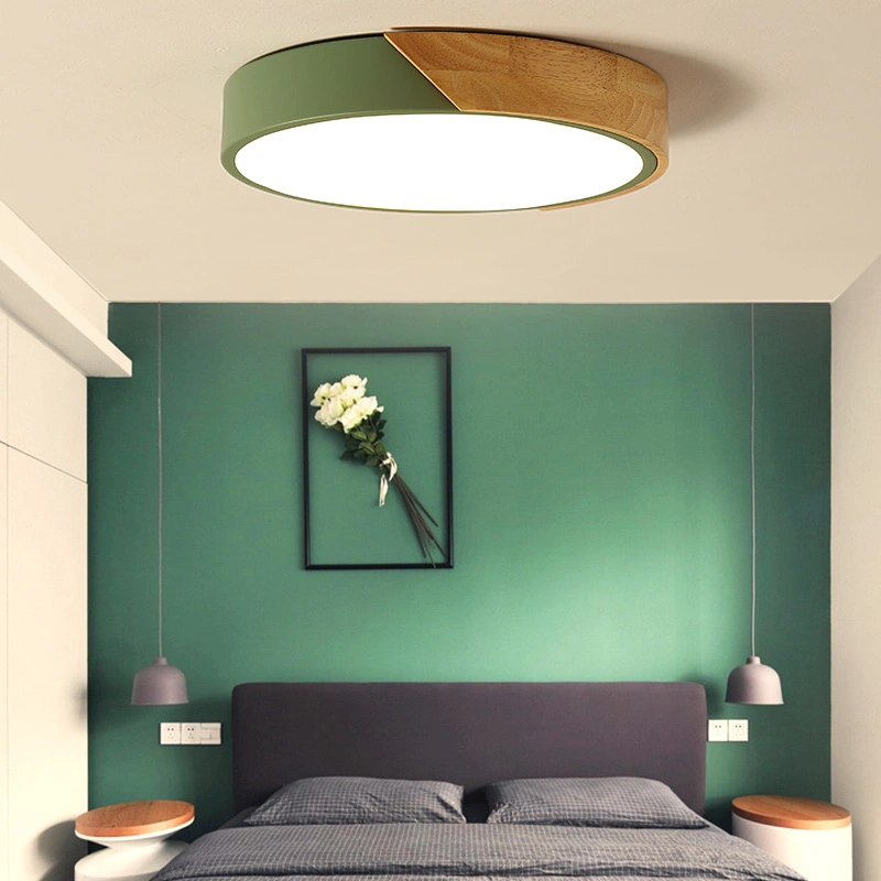 Wood and Metal Ceiling Lights Fixtures for Indoor Home Lamp (WH-WA-03)